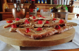 Focaccia con farina macinata a pietra