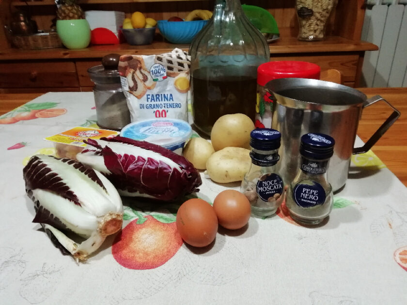 Sformato di patate e ricotta con salsa alla trevigiana