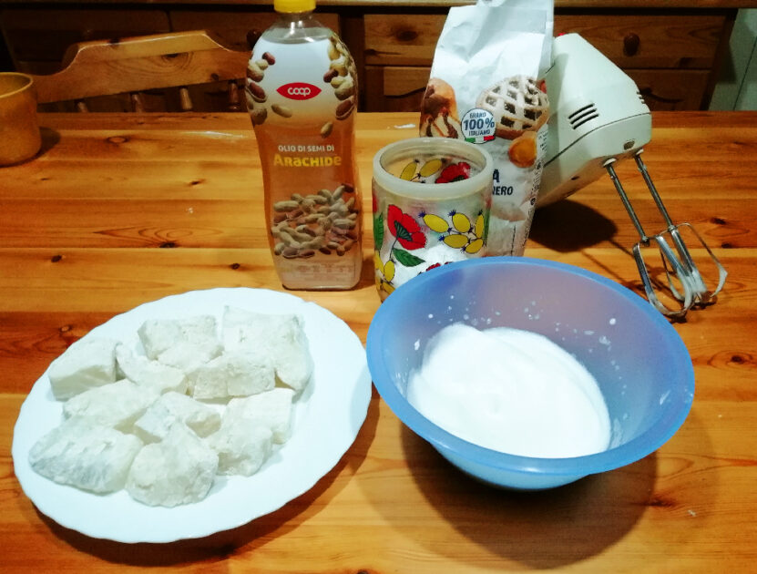 Baccalà fritto con carciofi e melanzane