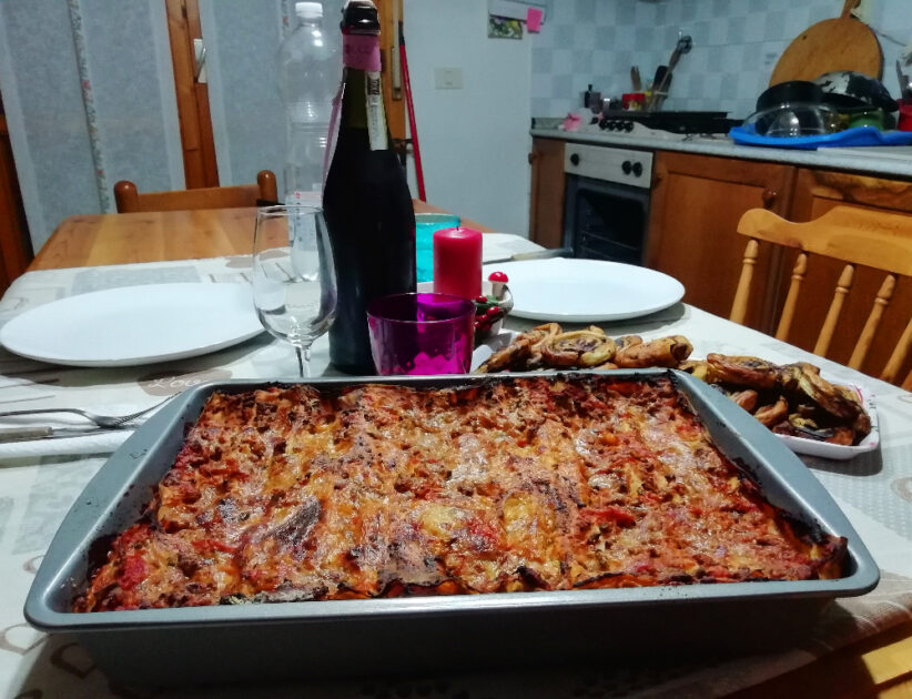 Lasagne al forno con sugo di carne