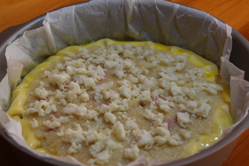 sformato di cavolfiore con bordo al formaggio