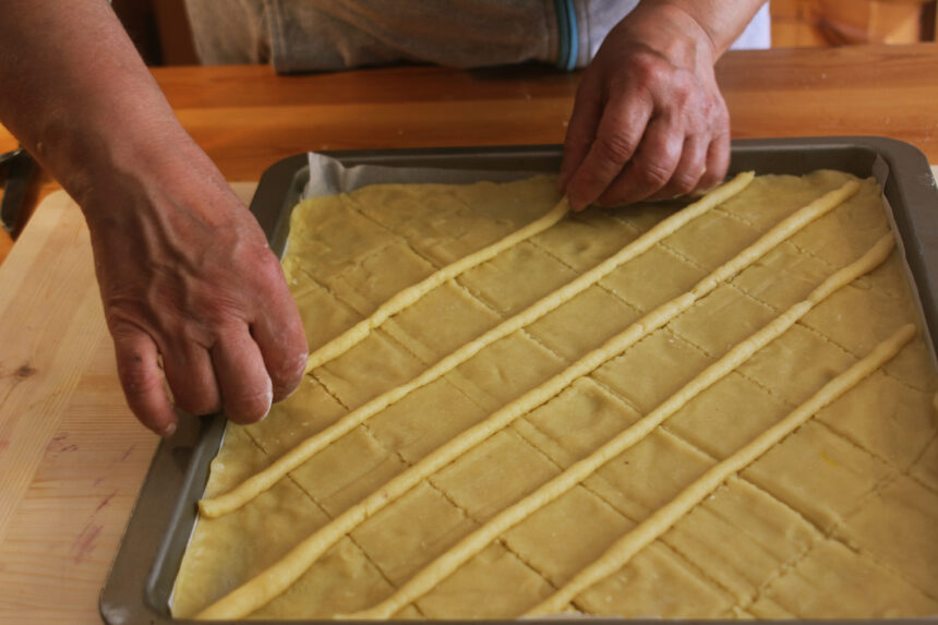 Crostata Arlecchino alle tre marmellate