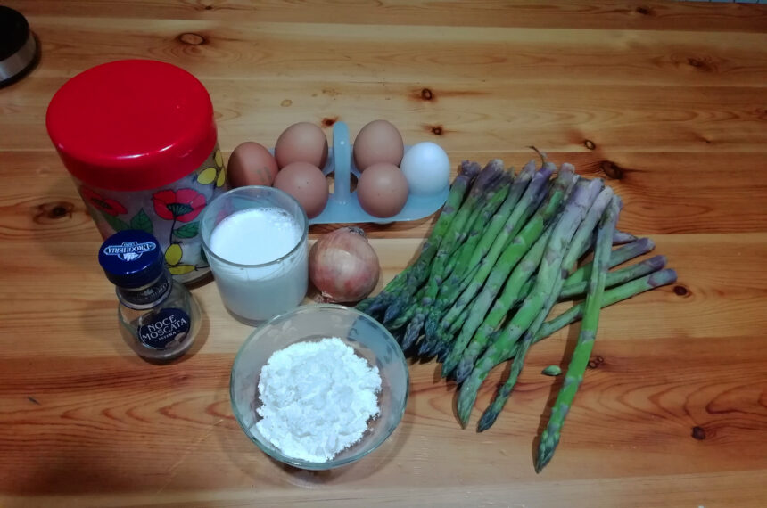 Frittata agli asparagi e formaggio