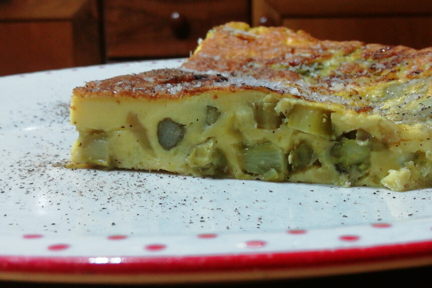 Frittata agli asparagi e formaggio