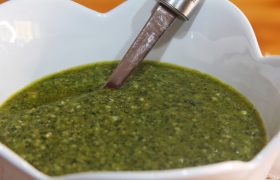 salsa basilico menta noci